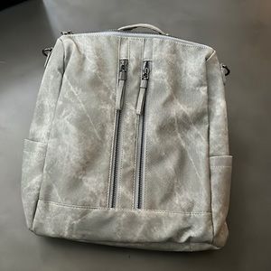 Marbled Grey backpack/crossbody bag